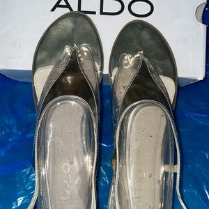 Aldo Gold Metallic Sandals